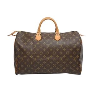 Louis Vuitton Handbag Speedy Brown Monogram Canvas